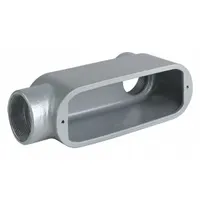 Conduit Outlet Body: Aluminum, Powder Coated, 4 in Trade Size, LB Body, 324 cu in Body Capacity (MPN OLB-0)