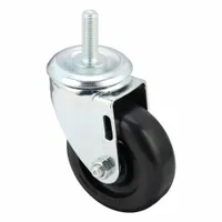 COLSON Stem Caster: Inch, Swivel, 3 in Wheel Dia., 1 1/4 in Wheel Wd, 4 9/16 in Mounting Ht, Swivel (MPN 2.03254.55)