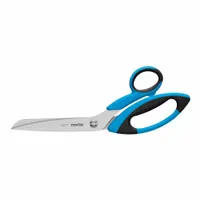 MARTOR Safety Scissors: Ambidextrous, 11 1/4 in Overall Lg, Straight, Stainless Steel, Rounded, Blue (MPN 568001)