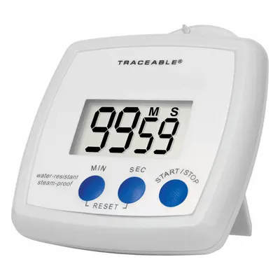 TRACEABLE Water-Resistant/Steam-Proof Timer - Digital Timers