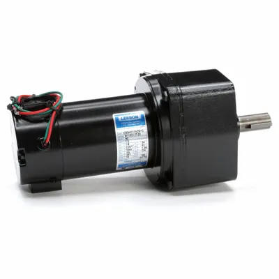LEESON Parallel Shaft Gearmotors: Parallel, 90V DC, TENV, 14 RPM, 341 in-lb Max Torque - Parallel Shaft DC Gearmotors