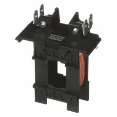 Replacement coil for definite purpose contactors, designed to provide the electromagnetic force necessary to close contactor contacts when energized. Suitable for use in motor control applications such as switching compressors, fans, and pumps. Operates on 277V AC supply voltage with a coil voltage rating of 277V AC.