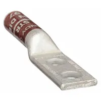 Compression Lug: For 2 AWG, Stranded Wire, 1/4 in Stud Size, Long, Copper Barrel (MPN YA2C2TC14)