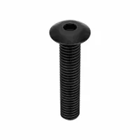 Socket Head Cap Screw: #10-32 Thread Size, 1 in Lg, Button, Black Oxide, Alloy Steel, 100 PK (MPN 10F100KBC)