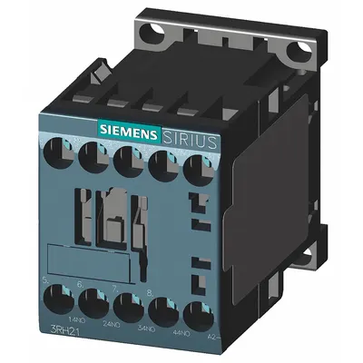 Siemens Control Relay: DIN-Rail & Surface Relay Mounting, 240V AC Coil Volt, 4NO - Combination DIN-Rail & Surface-Mounted Relays