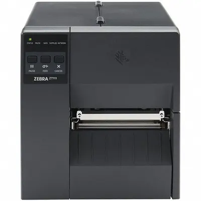ZEBRA Barcode Label Printer: Direct Thermal, 4 in Max. Print Wd, Dispenser Dispensing - RFID Barcode Industrial Label Printers
