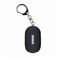 SABRE Personal Protection Alarm: Personal Alarm and Flashlight, Black, 4xLR44 Batteries, 2 1/2 in Ht (MPN PA-LEDBK-02)