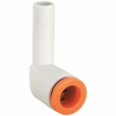 SMC KQ2L13-99A Push-to-Connect Elbow Fitting, 1/2 in OD x 1/2 in OD, Brass - Polybutylene & Brass Tube Fittings