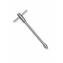 This ratcheting sliding T-handle tap wrench from IRWIN accommodates taps from #0 to 1/4 inch. It is used for manual threading operations, such as cutting internal threads in drilled holes. Suitable for maintenance, repair, and light production work in metalworking and fabrication shops.