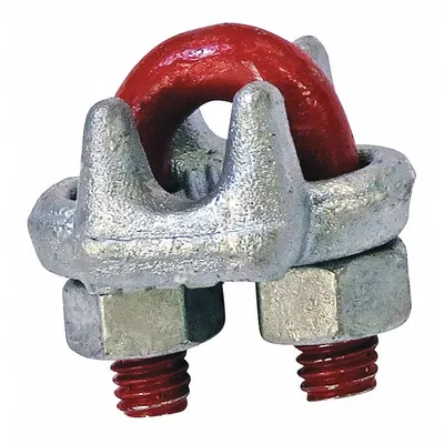 CROSBY Wire Rope U-Bolt Clip: 1 1/4 in Compatible Rope Dia, 44 in Rope Turnback Lg - U-Bolt Clips