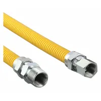 Gas Connector: 3/8 in Hose Inside Dia., 5 ft Hose Lg, 53,200 BTU Capacity, Yellow, FNPT x FNPT (MPN 20C-3122-60)