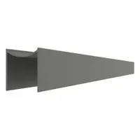 HADRIAN Alcove Channel: Aluminum, Slate, 57 in Overall Ht, 1 1/8 in Overall Wd (MPN 560157-621)