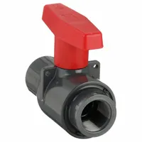 SPEARS Manual Two-Way Ball Valve: 3/4 in, PVC, Straight, FNPT x FNPT, 235 psi Max. Pressure (CWP) (MPN 2121-007)