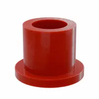BUNTING BEARINGS Flanged Sleeve Bearing: PTFE, 1/2 in Bore, 3/4 in OD, 3/4 in Overall Lg, Red (MPN BJ4F081206)