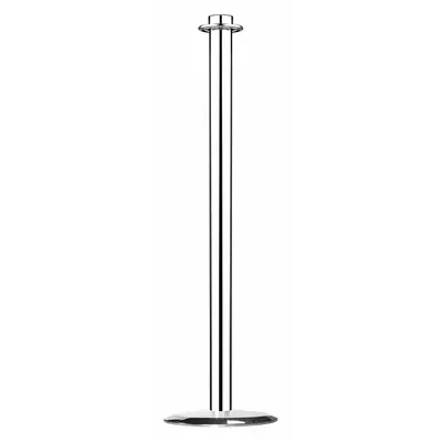 LAWRENCE METAL Contemporary Top Post: Contemporary, 33 5/8 in Post Ht, Steel, Flat, 35 in or Less - Flat-Top Rope Barrier Receiver Posts