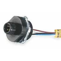 BRAD HARRISON External Thread Receptacle: 120070, 1/2"-14 Mounting Thread Size, 1 ft Wire Lg, 4 Pins (MPN 8R4006A18A120)