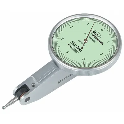 MAHR Horizontal Dial Test Indicator: 0 in to 0.008 in, Horizontal, Inch - Dial Test Indicators - Horizontal & Tilted-Face Styles