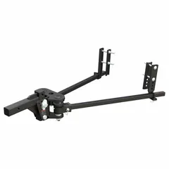 This trailer hitch from CURT has an overall width of 13 inches. It is used for towing trailers, boats, and equipment in fleet and vehicle maintenance applications.