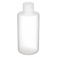 APPROVED VENDOR Laboratory Bottle: Polypropylene, 8 fl oz, 250 mL, Colorless, Closure Included