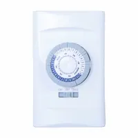 TORK Wall Switch Timer: 24 hr Max, 30 min Min, SPST, 125V AC, Wall Plate Included, White (MPN 701B)
