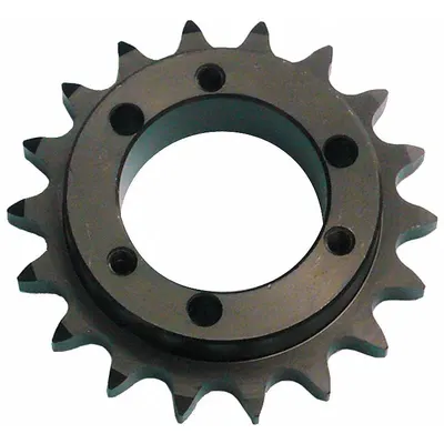 TSUBAKI Sprocket: For 40 Chain, 15 Teeth, 2.405 in Pitch Dia, 2.65 in Outside Dia - Size 40 Bushed-Bore Roller Chain Sprockets