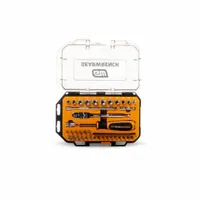 GEARWRENCH Socket Set: 1/4 in Drive, 39 Piece, 6-Point, SAE/Metric, 9/16 in to 1/4 in (MPN GWMBS39XPS)