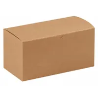 Gift box with dimensions of 9 inches by 4 1/2 inches by 4 1/2 inches, sold in a pack of 100. Suitable for packaging and presenting gifts, retail products, or promotional items in various settings