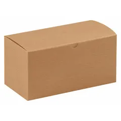 Gift box with dimensions of 9 inches by 4 1/2 inches by 4 1/2 inches, sold in a pack of 100. Suitable for packaging and presenting gifts, retail products, or promotional items in various settings.