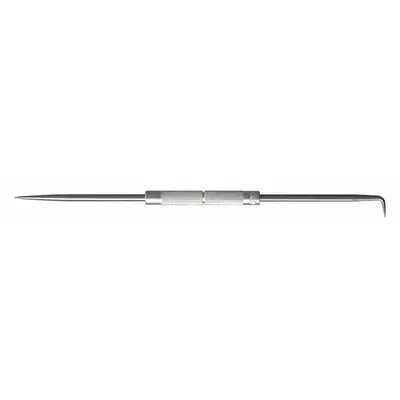 MOODY TOOL Adjustable Handle Scriber: ESD-Safe, 90° Angle, Round, Aluminum, Knurled - Double-End Scribers