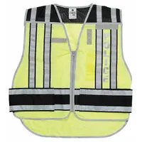 APPROVED VENDOR Pro Police Safety Vest: Safety Vest ANSI Class Class 2, Black/Green, Polyester (MPN 4001BZ-M-XL)