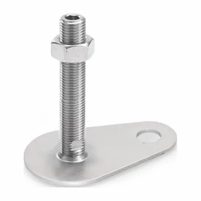 JW WINCO Male-End Leveling Mount: Swiveling Stud, 3/4"-10 Thread Size - Swivel Male Leveling Mounts