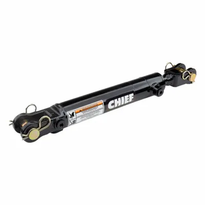 CHIEF Welded Hydraulic Cylinder: 2 in Bore Dia., 8 in Stroke Lg, 20 1/4 in Retracted Lg - Repairable Clevis-Mount Welded Hydraulic Cylinders
