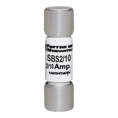MERSEN Fuse: SBS Series, Midget, Fast-Acting, 200 mA, 600 V AC, 13/32 in x 1 3/8 in - Fast-Acting Cylindrical Fuses