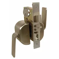 LIFE SAVER Door Lockset: Office Paddle Locksets, Stainless Steel, ADA Compliant (MPN 5PDH/32D)