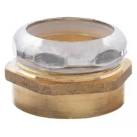 APPROVED VENDOR Waste Connector: Brass, Unfinished, Brass, 1 1/2 in Nominal Pipe Size, Slip