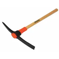 WESTWARD Railroad Pick: Steel Head, 10 1/2 in Adze Lg, 2 in Adze Wd, 10 1/2 in Pick Lg, Wood Handle