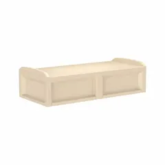 This no-storage bed frame from CORTECH is constructed of polyethylene in a sand finish. It measures 80 inches in length, 36 inches in width, and 21 inches in height. Designed for institutional settings where safety and durability are required.
