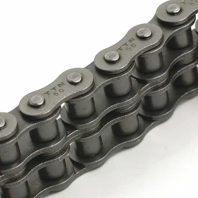 TRITAN Roller Chain: Double Strand, 50, 5/8 in Pitch, Steel, 10 ft Overall Lg - Standard Roller Chains