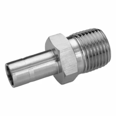HAM-LET Let-Lok Double-Ferrule Stainless Steel Tube x MNPT Adapter - Double-Ferrule Stainless Steel Fittings