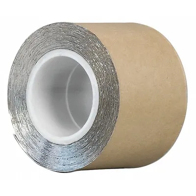 3M Foil Tape: 1/2 in Wd, 5 yd Lg, 15 mil Thick, Acrylic, Indoor/Outdoor - Sound Dampening Foil Tape
