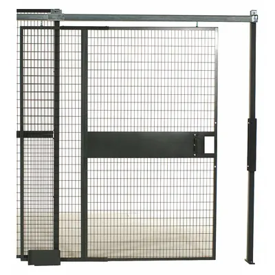 WIRECRAFTERS Sliding Door: 8 1/2 ft H x 6 3/8 ft W x 2 in D - WireCrafters Woven-Wire Partition Components