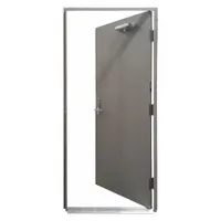 Security Door with Frame: No Window, 90 min Fire Rating, 84 in Door Opening Ht, Mortise, Steel (MPN HDQP3684RH)