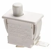 This genuine Electrolux door switch is designed for washing machines and dryers. It ensures the door locks securely during operation, preventing opening while the appliance is running. Used as a replacement part for maintaining proper door-lock functionality