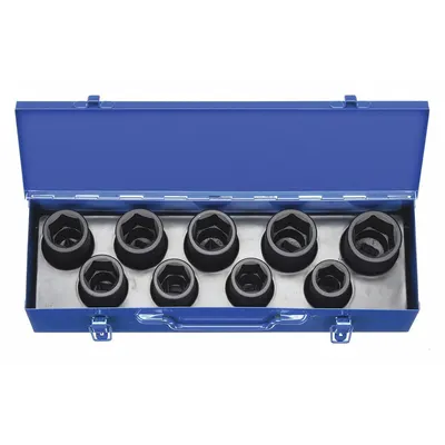 WESTWARD Impact Socket Set: 3/4 in Drive Size, Small Set (0-50 pieces) Set Size - Metric Impact Socket Sets