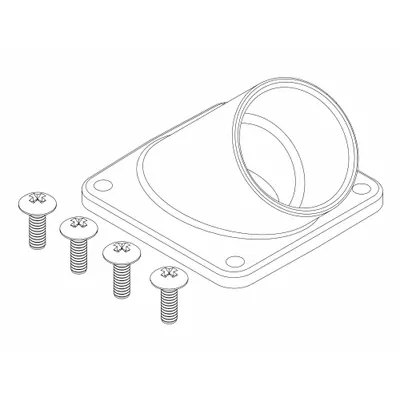 LIBERTY PUMPS K001376 Vent Flange Kit, PVC, Includes Mounting Screws - Flanges for Dewatering & Wastewater Pumps
