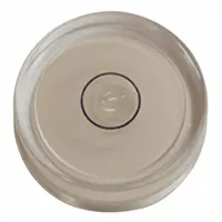 JOHNSON LEVEL Bulls Eye Level: Nonmagnetic, 11/16 in x 3/8 in, 41 Arc Min, Plastic, White, Acrylic (MPN SM054)
