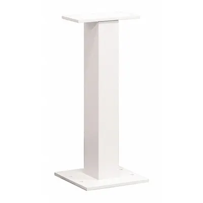 SALSBURY INDUSTRIES Pedestal: Aluminum, Powder Coated, White, Bolt Mounted - Mailbox Pedestals