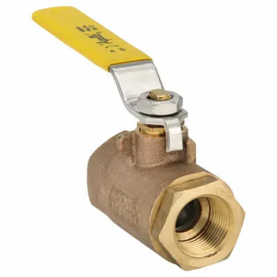 APOLLO Manual Two-Way Ball Valve: 3/4 in, Bronze, Straight, FNPT x FNPT - Bronze Ball Valves