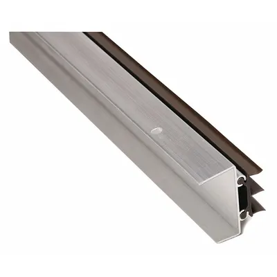 NATIONAL GUARD Door Shoe: Triple Fin Insert, Aluminum, 48 in Lg, 1 7/8 in Wd - Door Shoes