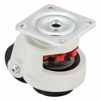 OEM APPROVED VENDOR General Purpose Leveling Plate Caster, Swivel, 395 lb Capacity - General Purpose Leveling Plate Casters